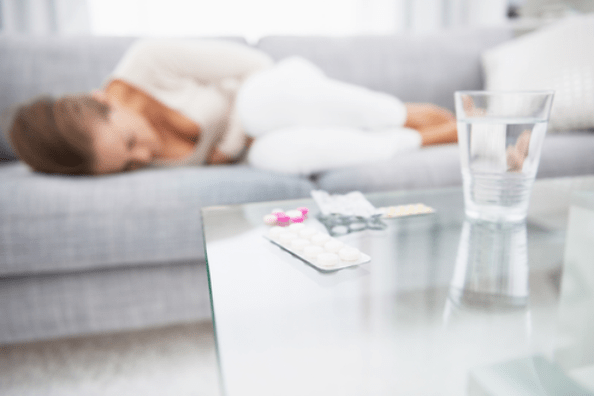 buikpijn door de aanwezigheid van parasieten in het lichaam